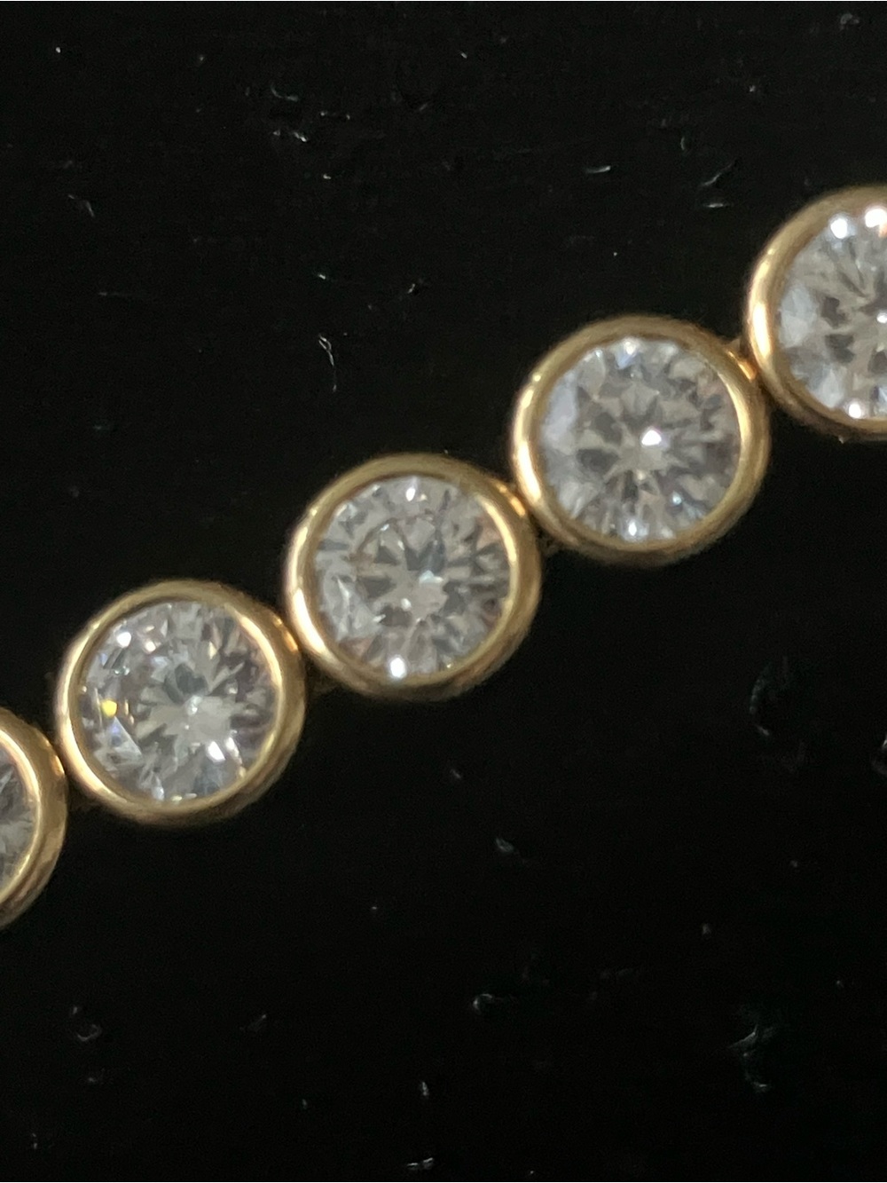 Michael Kors Gold-Tone Park Avenue Clear Crystal Bezel Bracelet - Picture 4 of 6